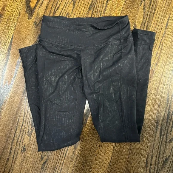 Athleta Shine Black Leggings - Picture 1 of 3